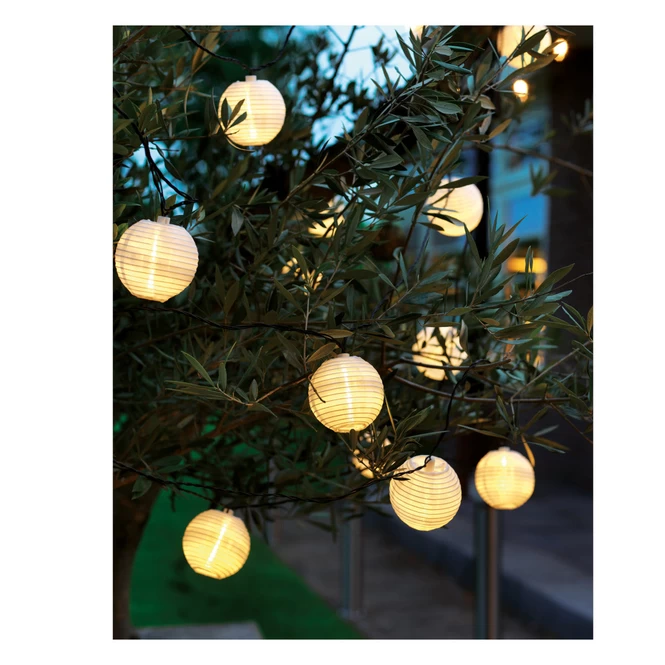 10er LED-Solarlichterkette - Lampions - Ca. 4,5 M 2 10er LED-Solarlichterkette - Lampions - Ca. 4,5 M – Bild 2