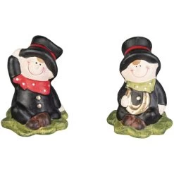 Schornsteinfeger - Aus Terrakotta - Ca. 6,5 X 7,5 X 8,5 Cm - 1 Stück