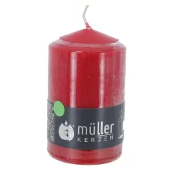 Stumpenkerze - Ca. 7 X 11 Cm - Kaminrot