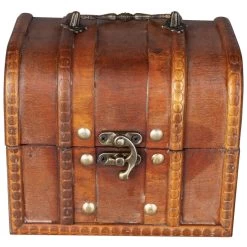 Truhe - Aus Holz - 15 X 13 X 12,5 Cm