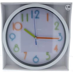 Wanduhr - Ø = 25,5 Cm - Weiß