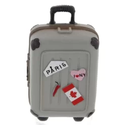 Spardose - Koffertrolley - Aus Terrakotta - Ca. 15 X 6,5 X 8,5 Cm