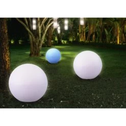 LED-Solarkugel - Ø = Ca. 30 Cm -Keeeper Store 216584 7 neu