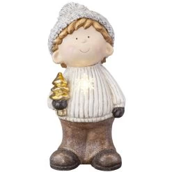 Winterkind - Aus Magnesia - Ca. 20 X 17,5 X 40 Cm - 1 Stück