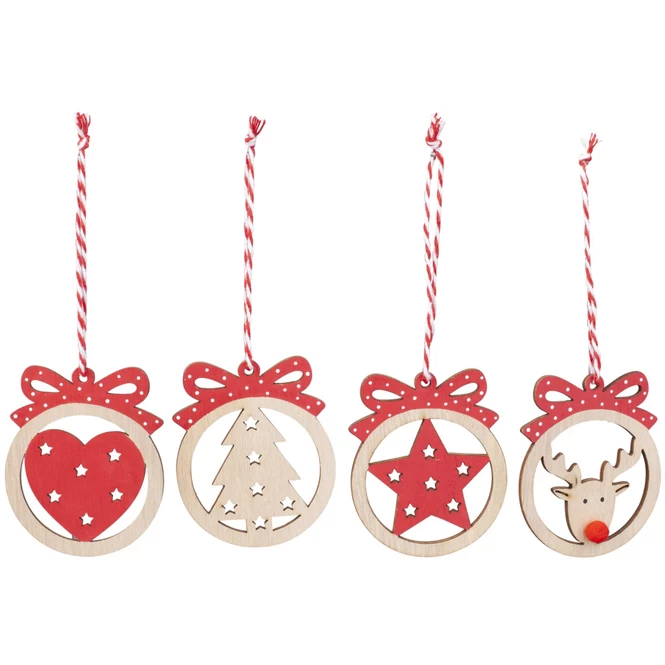 Dekohänger - Christbaumkugeln - Aus Holz - Ca. 10 X 6 Cm - 12 Stück 5 Dekohänger - Christbaumkugeln - Aus Holz - Ca. 10 X 6 Cm - 12 Stück – Bild 5