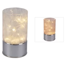 15er LED-Zylinder - Aus Glas - Ca. 8 X 15 Cm - Verschiedene Farben -Keeeper Store 219135 219136 0