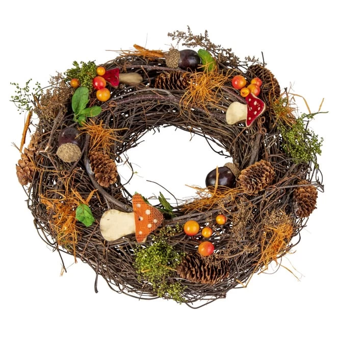 Dekokranz - Aus Weide - Ø = Ca. 24 Cm 1 Dekokranz - Aus Weide - Ø = Ca. 24 Cm