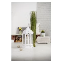 Windlichtkerze - Ca. 9,5 X 28 Cm - Creme