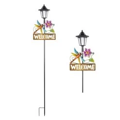 LED-Solarstecker - Laterne - Ca. 25,5 X 11 X 127,5 Cm - 1 Stück -Keeeper Store 223977 1