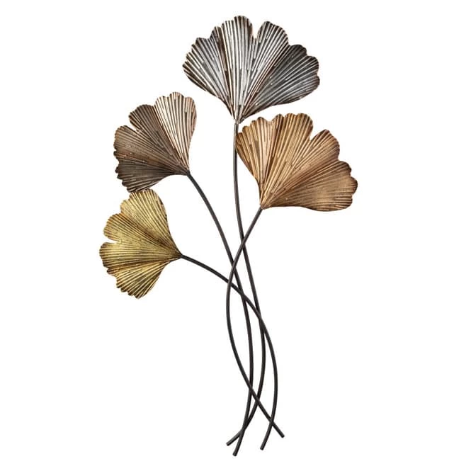 Wanddeko - Gingkoblätter - Ca. 42 X 2 X 68,5 Cm 2 Wanddeko - Gingkoblätter - Ca. 42 X 2 X 68,5 Cm – Bild 2