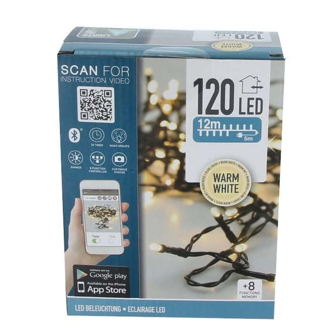 120er LED Lichterkette - Ca. 12 M - Warmweiß 1 120er LED Lichterkette - Ca. 12 M - Warmweiß