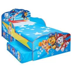 Paw Patrol - Kinderbett Mit Stauraum - Blau - Ca. 70 X 140 Cm -Keeeper Store 229601 5013138670804 paw kinderbettpawpatrol 1