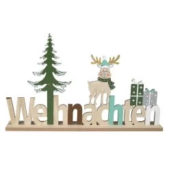 Deko-Schriftzug - Weihnachten - Aus Holz - Ca. 39 X 4,5 X 23 Cm