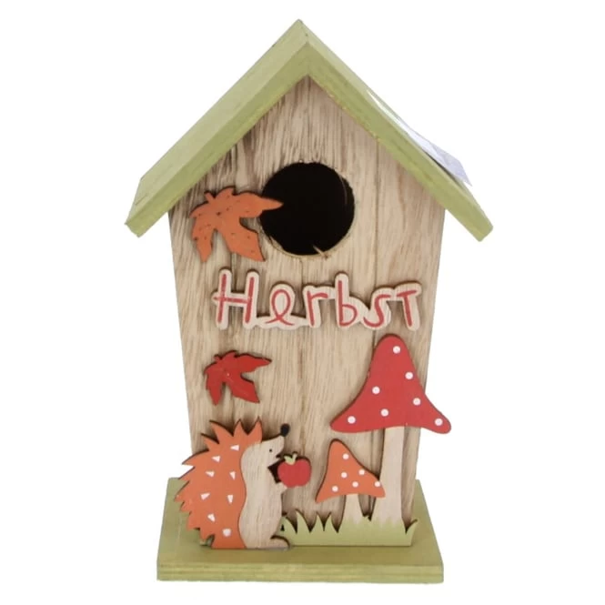 Vogelhaus - Herbst - Aus Holz - Ca. 13,5 X 8 X 22,5 Cm 1 Vogelhaus - Herbst - Aus Holz - Ca. 13,5 X 8 X 22,5 Cm