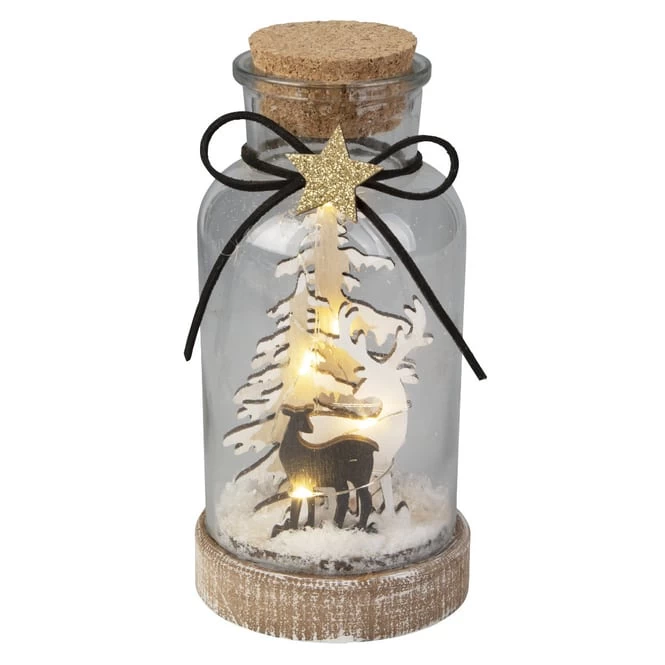 LED-Flasche - Aus Glas - Ca. 8,5 X 18 Cm 1 LED-Flasche - Aus Glas - Ca. 8,5 X 18 Cm