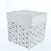 Geschenkbox Schneeflocke Silber - Ca. 12 X 12 X 12 Cm