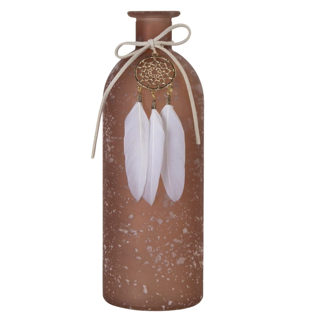 Vase - Traumfänger - Aus Glas - Ca. 7 X 20 Cm 1 Vase - Traumfänger - Aus Glas - Ca. 7 X 20 Cm