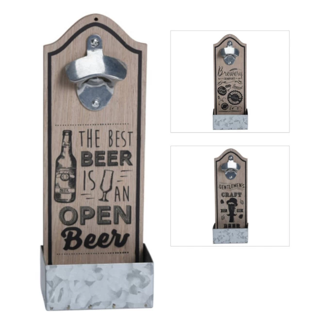 Wanddeko - Flaschenöffner - Aus Holz - Ca. 30,5 X 12 X 7 Cm - 1 Stück 4 Wanddeko - Flaschenöffner - Aus Holz - Ca. 30,5 X 12 X 7 Cm - 1 Stück – Bild 4