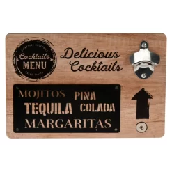 Wanddeko - Flaschenöffner - Aus Holz - Ca. 30 X 20 X 4 Cm - 1 Stück -Keeeper Store 235238 2