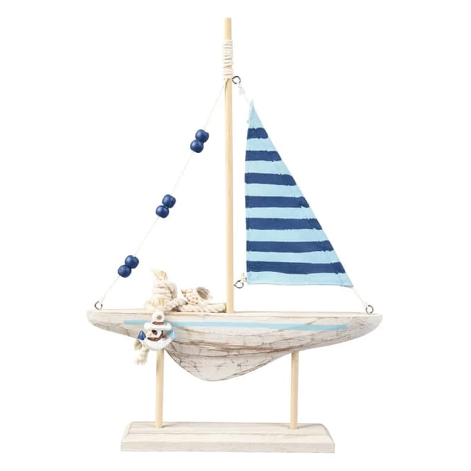 Standdeko - Boot - Aus Holz - Ca. 23 X 4,5 X 35 Cm 2 Standdeko - Boot - Aus Holz - Ca. 23 X 4,5 X 35 Cm – Bild 2