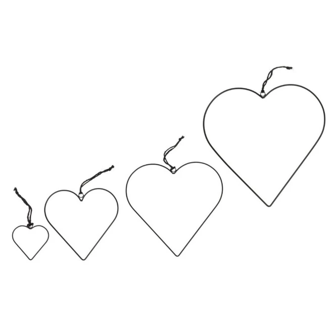 Out Of The Blue Dekohänger - Herz - 4 Stück 2 Out Of The Blue Dekohänger - Herz - 4 Stück – Bild 2