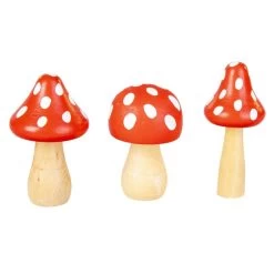 Pilze - Aus Holz - 3 Stück -Keeeper Store 238173 1