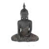 Buddha Sitzend Anthrazit - Ca. 18,5 X 9,5 X 25,5 Cm