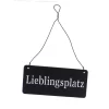 Schild - Lieblingsplatz - Ca. 15 X 6,5 Cm