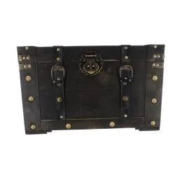 Truhe - L - Braun - Aus Holz - Ca. 48 X 30 X 29,5 Cm