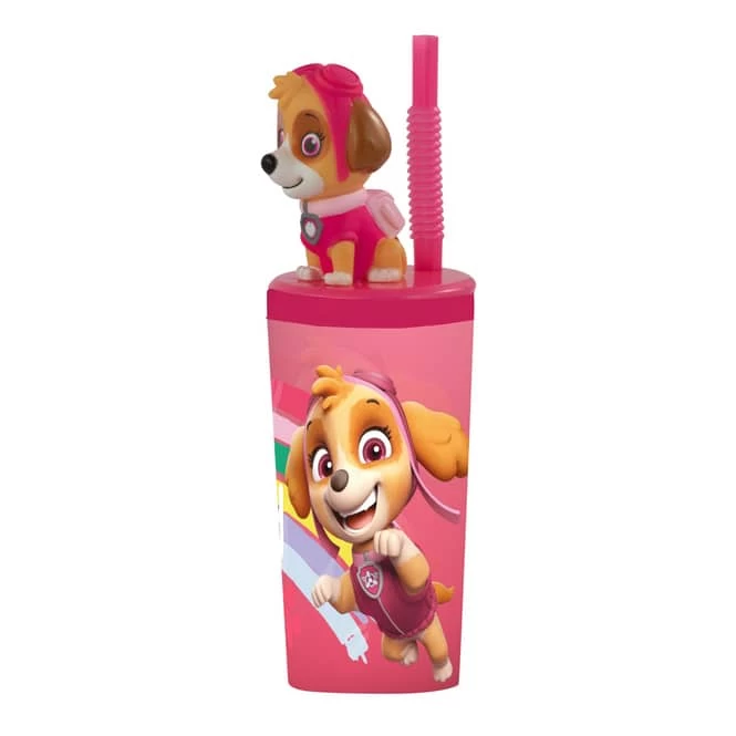 Paw Patrol - Trinkbecher Skye Mit Trinkhalm - Rosa 1 Paw Patrol - Trinkbecher Skye Mit Trinkhalm - Rosa