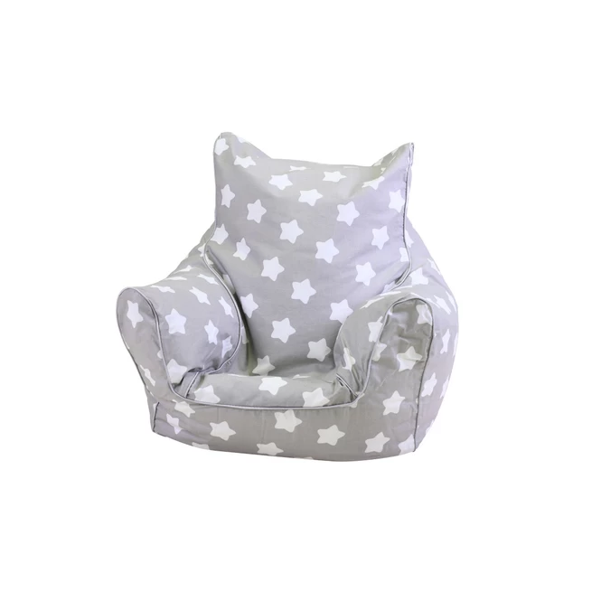 Kindersitzsack Sterne - Grau/weiß 2 Kindersitzsack Sterne - Grau/weiß – Bild 2