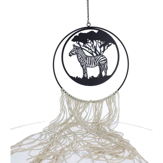Dekohänger - Savanne - Aus Metall Und Textil - Ca. 95 X 24 Cm 1 Dekohänger - Savanne - Aus Metall Und Textil - Ca. 95 X 24 Cm
