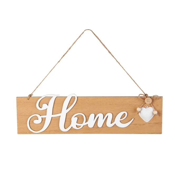 Dekohänger - Home - Aus Holz - Ca. 37,5 X 1 X 12 Cm 1 Dekohänger - Home - Aus Holz - Ca. 37,5 X 1 X 12 Cm