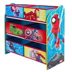 Marvel Spiderman - Regal Mit 6 Boxen -Keeeper Store 244104 630996177952 moose toys marvel spiderman spielzeugregal 04