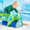 Kinderbett Dino - Mit Stauraum Und Baldachin