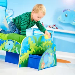 Kinderbett Dino - Mit Stauraum Und Baldachin