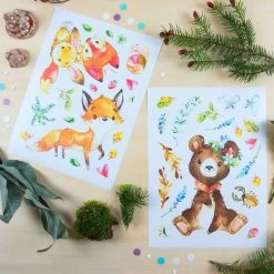 Wandtattoo - Waldtiere - Set 6 -Keeeper Store 247022 4251450925740 papierdrachen wandtattoo waldtiere set 6 03