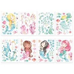 Wandtattoo - Meerjungfrau - Set 1 10 Wandtattoo - Meerjungfrau - Set 1 -Keeeper Store 247025 4251450925719 papierdrachen wandtattoo meerjungfrau set 1 01