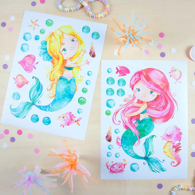Wandtattoo - Meerjungfrau - Set 1 2 Wandtattoo - Meerjungfrau - Set 1 – Bild 2