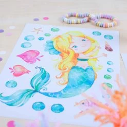 Wandtattoo - Meerjungfrau - Set 1 11 Wandtattoo - Meerjungfrau - Set 1 -Keeeper Store 247025 4251450925719 papierdrachen wandtattoo meerjungfrau set 1 04