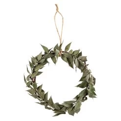 Ruscus-Kranz Zum Hängen - Grün - Ø Ca. 10 Cm