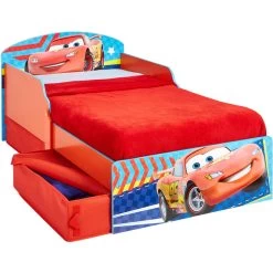 Cars - Kinderbett Mit Stauraum - Ca. 70 X 140 Cm