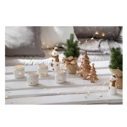 Teelichthalter - Advent - Aus Keramik - Ca. 7,5 X 7,5 X 7 Cm - 4 Stück 10 Teelichthalter - Advent - Aus Keramik - Ca. 7,5 X 7,5 X 7 Cm - 4 Stück -Keeeper Store alles439