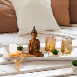 Teelichtglas - Ca. 9 X 15,5 Cm - 1 Stück - Braun -Keeeper Store alles537