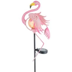 LED-Solarstecker - Flamingo - 18,5 X 112 Cm